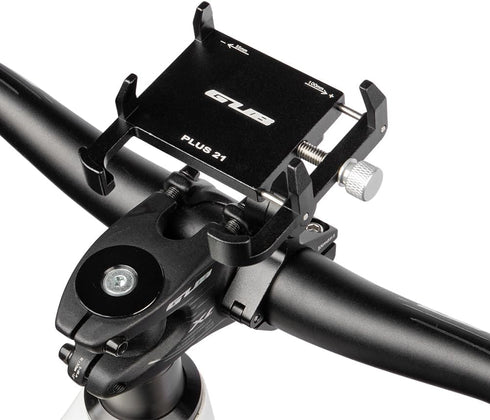 GUB PLUS21 Waterproof Phone Holder for Bicycle Motorcycle, One Key Adjust Aluminum Bike Handlebar Mount Mobile Phone
