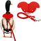 Duck Walking Harness and Leash, Adjustable Rope for Chicken Duck Outdoor Training, Pet Poultry Hen Cock (S, Red)