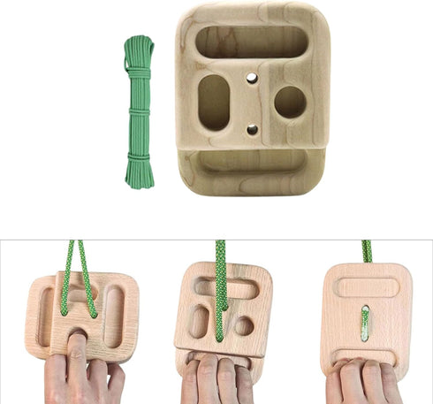 Ywmsfl Pocket Small Wood Hangs Board Forearm Exerciser Portable Climbing Training Finger Grip Strengthener Enduring