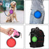 Pack of 2 Large Collapsible Dog Bowls - Food Grade Silicone, BPA Free, Foldable Travel Bowl with Carabiner Clip (Blue &