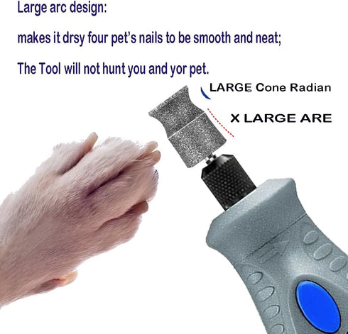 Tool-1/8'' Diamond Dremel Dog Nail Grinder Bits for Rotary Dremel Dog Nail Grinder Attachment-Pet Bit Work for Animals