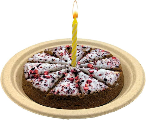 The Lazy Dog Happy Birthday Pie Dog Treat, 6 in. 5 oz. for Special Friends Celebration