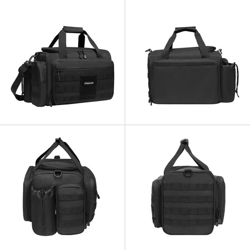 MOSISO Tactical Range Bag, Large Duffle for Handguns and Ammo, Soft Cases for Shooting Range Outdoor