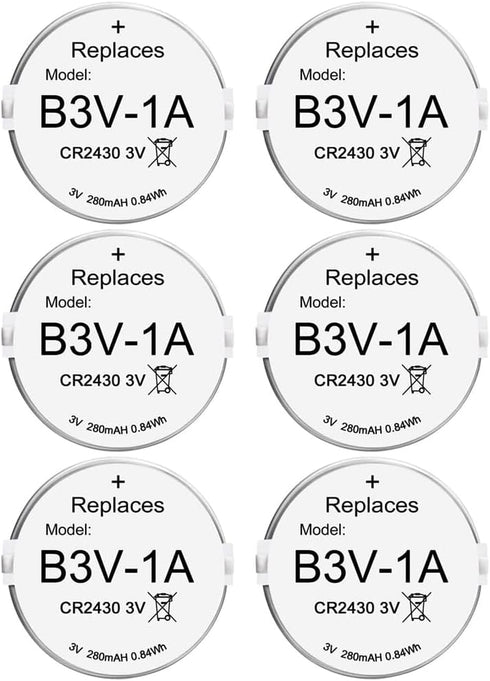 Abeden B3V 1A Lithium Replacement Batteries, 6 Pack for High Tech Pet Electronic Collar Model MS-4, MS-5