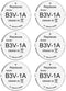 Abeden B3V 1A Lithium Replacement Batteries, 6 Pack for High Tech Pet Electronic Collar Model MS-4, MS-5