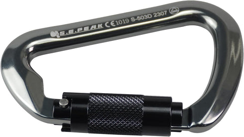 SEPEAK UIAA 30kN Climbing Carabiner Clips, Heavy Duty Twist Locking for Climbing, Camping, Hiking