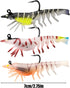 Genrico Set Shrimp Lures for | Realistic and Vibrant PVC Swimbait | Artificial Shrimp Lures and Baits | for r