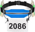 RJ-Sport Triathlon Belt with Pouch - Race Number Bib Holder with 6