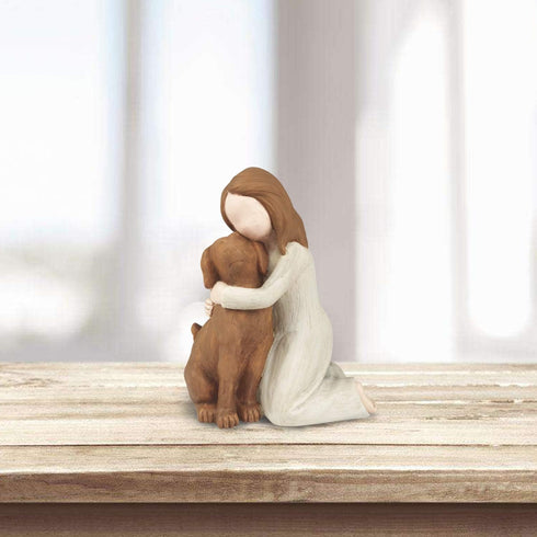 Dog Angel Figurines, Angel of Friendship Memorial Gifts for Dog Lovers