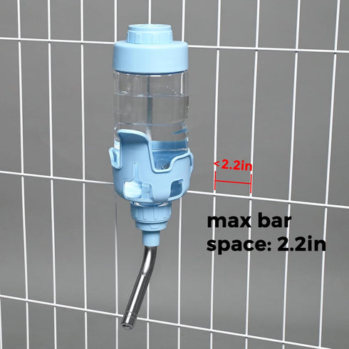 Vannon Dog Water Dispenser for Cage, 15oz Auto Feeding Bottle for Dogs, Cats & Rabbits, BPA Free, Blue