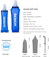 2 Pack Pack, (2 250ml) AONIJIE Soft Water Bottle, TPU Collapsible Flask Foldable Bottles for Hydration BPA-Free