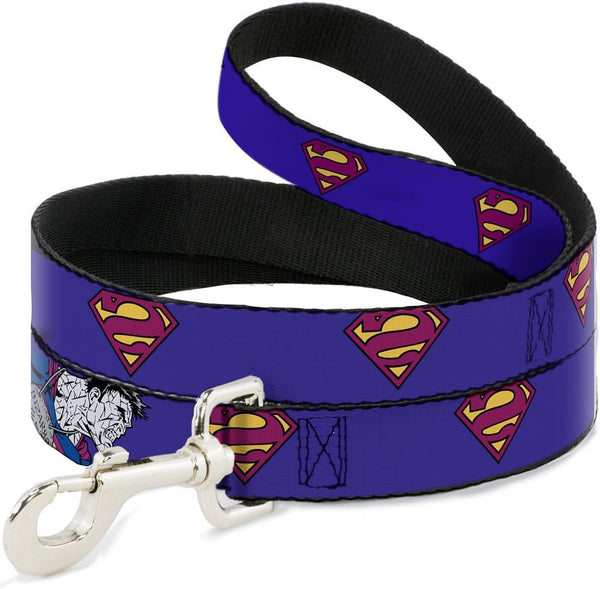 Buckle-Down Dog Leash, Bizzaro Logo Pose, 6 Feet Long, 1/2" Wide, Available in Different Lengths for Small Medium Large