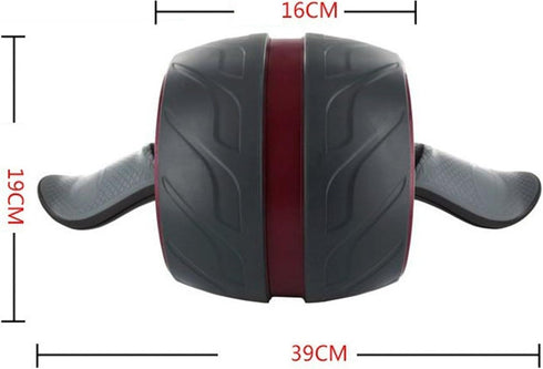 Perfect Fitness Ab Carver Pro Roller Wheel - Built-In Spring Resistance for At Home Core Workout Equipment, Red