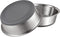 PEGGY11 Stainless Steel Cat Bowls - Nonslip Rubber Bottom, Dishwasher Safe, 2 Pack, 2 US Cup