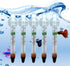 UCCKEYI 5-Pack Floating Glass Aquarium Thermometer with Suction Cup Fish Tank Aquarium Thermometer Safe for Freshwater