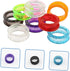 16pcs Silicone Finger Rings Inserts for Comfortable Hair Cutting and Grooming, Protectors for Barber Shears and Pet