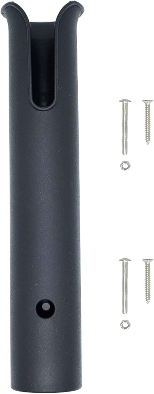 Fishing Rod Holder Rack, Wall Mounted Tubes Links, 1-Pole-Black