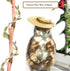 Hemp Rope for Cat Scratch Post Tree Replacement - Cat Scratcher Accessories with Artificial Leaves for Crafts
