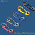 Dog Leash, 15mm Grey, 360° Tangle-Free, Heavy Duty Strong Nylon, Retractable and Hands-Free Design for Small and Medium