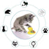 Generic Interactive Windmill Cat Toy with Catnip & Spinning LED Light Ball Suction Cup Indoor Kitten Toy with Massage