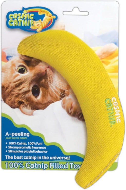 100% Catnip Filled Cat Toy, Set of 2, Style: Yellow
