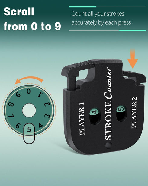 GreenHaven Mini Golf Score Clicker | Portable 2 Digit Stroke Counter for Golf Game Scorekeeper (2 Pack)