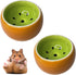 Ceramic Hamster Bowl, Small Animal Food Dish for Guinea Pig, Rabbit, Gerbil, Chinchilla, Hedgehog, Sugar Glider, Rat (2