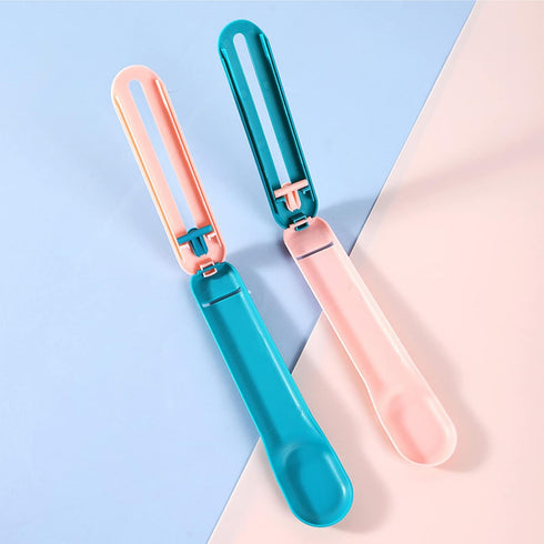 Pet Feeder Cat Strip Squeeze Spoon, Cat Wet Treats Dispense, Multi Functional Pet Spoons Cat Feeder,Cat Wet Food Spoon Feeding Pet Food Spoon Cat Snack Spoon for Lickable Wet Cat Pet Liquid(Blue)