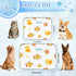 imiBBWQu Summer Summer 27" 22" Cooling Mat for Dogs Fish Duck Starfish Yellow White Coolingdog Mat Washable Dog Pad Bed