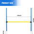 Dog Agility Training Equipment - Height Adjustable Jumper Hurdle Bar, Portable Obstacle Course Tool for Backyard