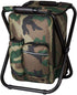 FCFKUK Bright starl Multifunction Folding Cooler and Stool Backpack, Hiking Camouflage Seat Table