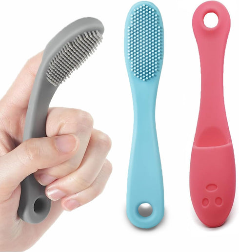 Finger Toothbrush for Dogs and Cats - Super Soft Silicone, Finger Insert Style (3-Count)
