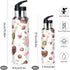 Wassud 32 oz Water Bottle Red Wine and Roses Stainless Steel Sport Water Bottle with Straw Insulated Water Bottles