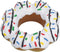 AB Tools Pet Dog Vinyl White Donut Food Dog Toy Play Toy with Squeak