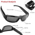 1080P Dpofirs Camera Sunglasses, Anti Shake Wide Angle Lens Sports Action Camera Glasses, for First Person Perspective