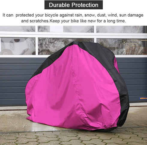 Roctee Bicycle Cover - Waterproof Wind Rain Snow Proof Outdoor Mountain Bike Road Travel Cycle Covers with Storage Bag