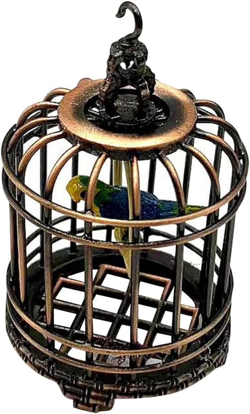 Iron Birdcage Mini Toy, Decorative Simulated Bird Cage for Home Accessories, Ideal for Baby and Toddler Kids