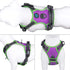 PHOEPET 2019 Reflective Dog Harness for Large Breed, Adjustable No Pull Vest with Handle, 2 Metal Rings (XL, Purple)