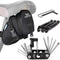 WOTOW 14 in 1 Bike Repair Tool Kit & Saddle Bag, Multitool Set with Portable Under Seat Bag for Road Mountain Bicycle