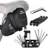WOTOW 14 in 1 Bike Repair Tool Kit & Saddle Bag, Multitool Set with Portable Under Seat Bag for Road Mountain Bicycle