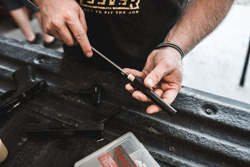 Tipton Felt Caliber Specific Cleaning Pellets with Reliable Construction and Jag for Gun Cleaning and Gunsmithing