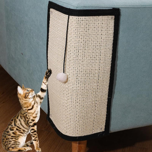 Cat Scratcher Mat - Natural Sisal Soft Durable Cat Scratch Pad for Furniture Legs Protection