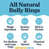 hotspot pets 5 Pack Bully Stick Rings for Dogs, 4 Inch Premium All Natural Beef Pizzle Chew Treats