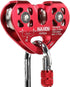 NAXEN Zip Line Pulley Tandem Speed Dual Trolley with 25kN Carabiner