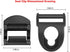 Kayak Seat Repair Kit, Clips, Hooks, and Nylon Webbing, Suitable for Lifetime Emotion Pack