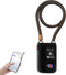 Nulock Keyless Bluetooth Bike Lock - IP44 Splash-Proof with 110db Alarm, 24-inch Braided Steel Cable