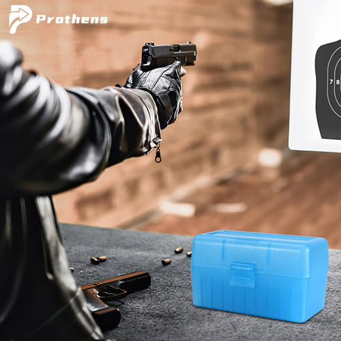 50 Round Rifle Ammo Can | Flip-Top Ammo Box | Storage Box for Travelling | Plastic Field Box