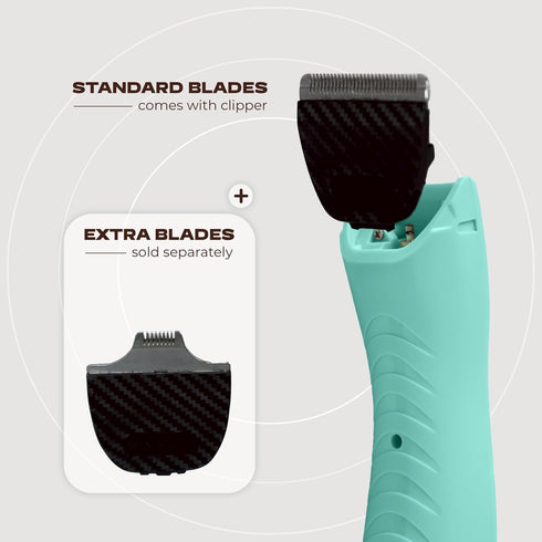 Trimmer, Cordless Pet Grooming Kit for Dogs & Cats, Quiet & Powerful Motor Paw & Face Lightweight Clipper, Dopamine