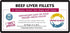 Fresh Is Best Freeze Dried Beef Liver Fillet Treats for Dogs & Cats, 3.5 OZ