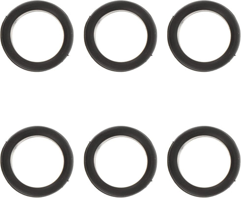 POPETPOP 6Pcs Silicone Finger Rings for Grooming Scissors, Barber Hair Shears Finger Protector Rings (Black)